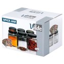 Pojemniki na przyprawy 24 szt 100ml pojemnik szklany + 90 etykiety VILDE 229193