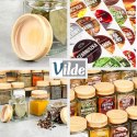 Pojemniki na przyprawy 24 szt 100ml pojemnik szklany + 90 etykiety VILDE 229194