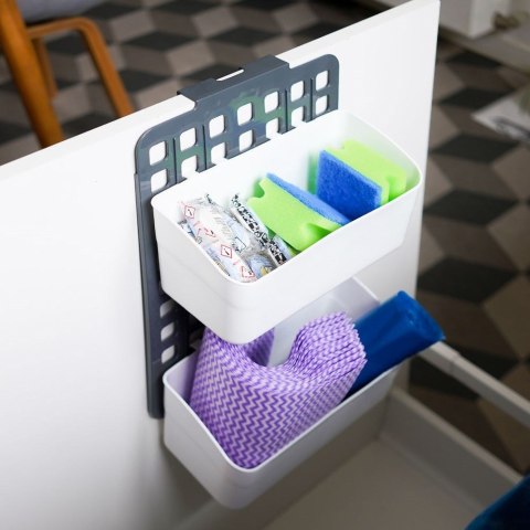 Półka zawieszana na drzwi szafkę prysznic wisząca 25x11x36cm VILDE 229054