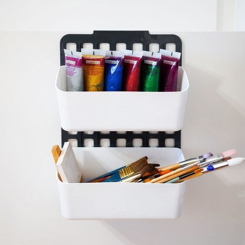 Półka zawieszana na drzwi szafkę prysznic wisząca 25x11x36cm VILDE 229054