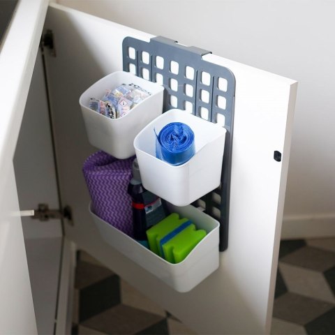 Półka zawieszana na drzwi szafki wisząca organizer 25x10x36cm VILDE 229014