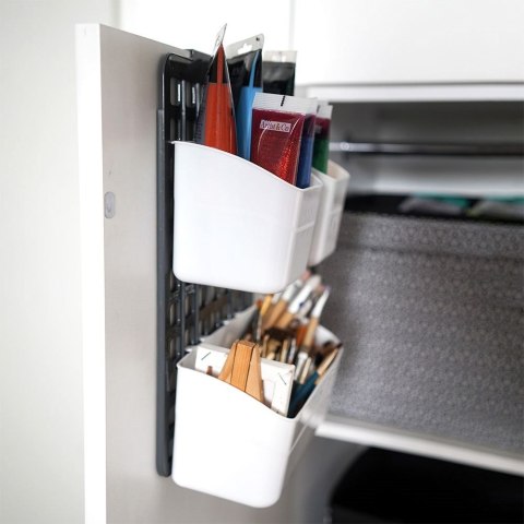 Półka zawieszana na drzwi szafki wisząca organizer 25x10x36cm VILDE 229014