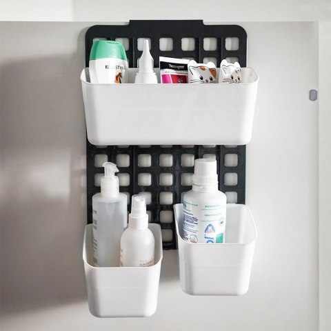 Półka zawieszana na drzwi szafki wisząca organizer 25x10x36cm VILDE 229014