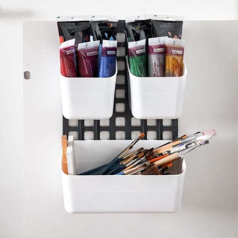 Półka zawieszana na drzwi szafki wisząca organizer 25x10x36cm VILDE 229014