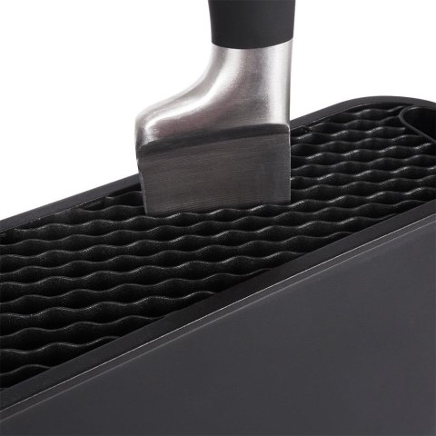 Stojak na noże kuchenne organizer blok uniwersalny pojemnik czarny VILDE 229043