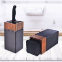 Stojak na noże kuchenne organizer blok uniwersalny pojemnik drewniany WOODEN ORION 540596