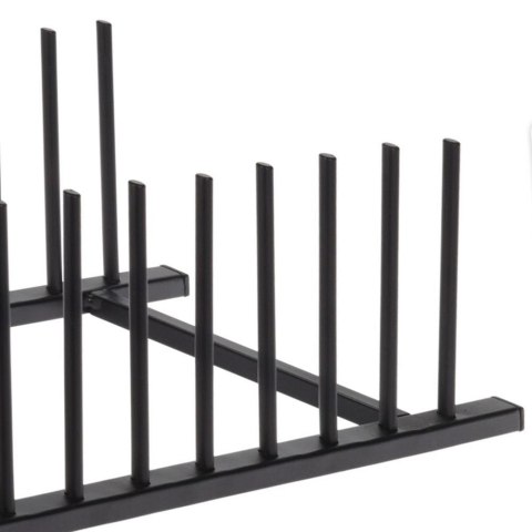 Stojak na pokrywki i talerze metalowy czarny 34.5x12.5x12cm HOME STYLING COLLECTION 229030