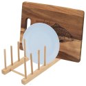 Stojak na pokrywki talerze organizer drewniany 35.5x13.5x11cm ORION 122971