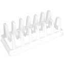 Stojak na pokrywki talerze organizer plastikowy biały STORAGE SOLUTIONS 229052