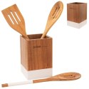 Stojak na przybory kuchenne drewniany uniwersalny WHITELINE ORION 122975
