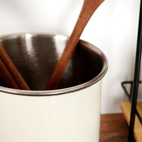 Stojak na przybory kuchenne uniwersalny stalowy beżowy VILDE 122986