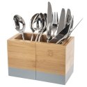 Stojak na sztućce przybory bambusowy rozkładany organizer rozsuwany ORION 122984