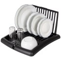 Suszarka do naczyń na naczynia składana stojąca czarna 43.5x38.5x27cm VILDE 150636