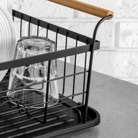 Suszarka do naczyń na naczynia stojąca czarna 42.5x19cm VILDE 150623
