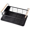 Suszarka do naczyń na naczynia stojąca czarna 42.5x19cm VILDE 150623