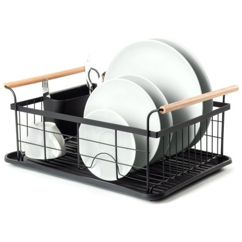 Suszarka do naczyń na naczynia stojąca czarna 42.5x19cm VILDE 150623