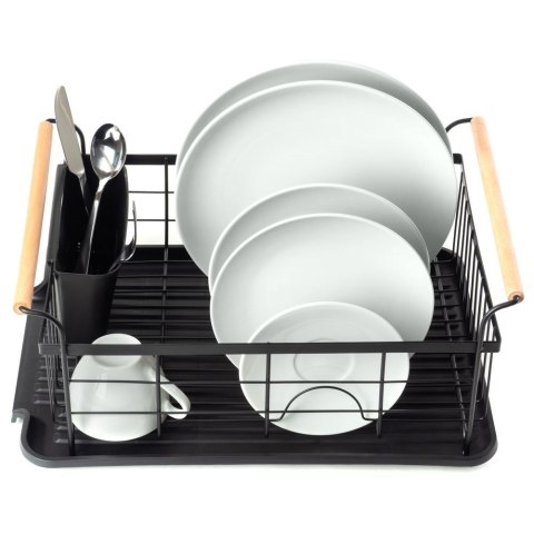 Suszarka do naczyń na naczynia stojąca czarna 42.5x19cm VILDE 150623