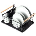 Suszarka do naczyń na naczynia stojąca czarna 42.5x19cm VILDE 150623