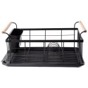 Suszarka do naczyń na naczynia stojąca czarna 42.5x19cm VILDE 150623