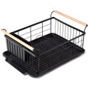 Suszarka do naczyń na naczynia stojąca czarna 42.5x19cm VILDE 150623