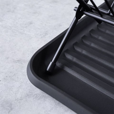 Suszarka do naczyń na naczynia stojąca czarna 45x32x25.5cm VILDE 150622