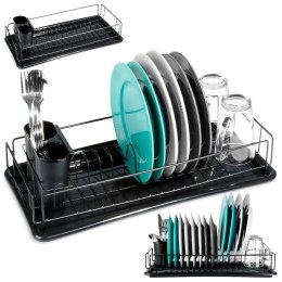 Suszarka do naczyń na naczynia stojąca czarna 50x24x9cm VILDE 150627