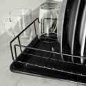 Suszarka do naczyń na naczynia stojąca czarna 50x24x9cm VILDE 150627
