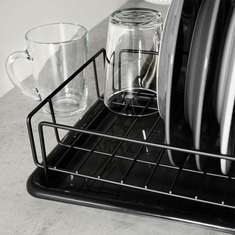 Suszarka do naczyń na naczynia stojąca czarna 50x24x9cm VILDE 150627