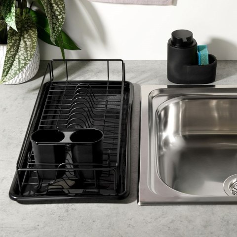 Suszarka do naczyń na naczynia stojąca czarna 50x24x9cm VILDE 150627