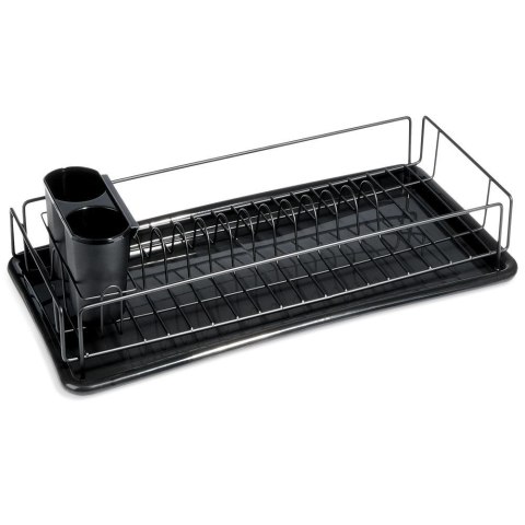 Suszarka do naczyń na naczynia stojąca czarna 50x24x9cm VILDE 150627