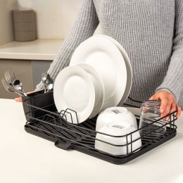 Suszarka do naczyń na naczynia stojąca czarna MISTY 43x29x10cm NAVA 10-186-101