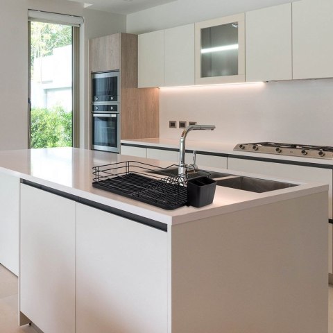 Suszarka do naczyń na naczynia stojąca czarna MISTY 43x29x10cm NAVA 10-186-101