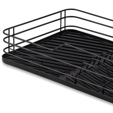 Suszarka do naczyń na naczynia stojąca czarna MISTY 43x29x10cm NAVA 10-186-101