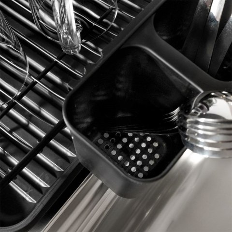 Suszarka do naczyń na naczynia stojąca na blat czarna 43x31x12.5cm VILDE 229049