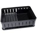 Suszarka do naczyń na naczynia stojąca plastikowa czarna 39.5x31x12cm VILDE 229061-C