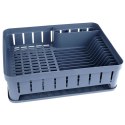 Suszarka do naczyń na naczynia stojąca plastikowa szara 39.5x31x12cm VILDE 229061-S