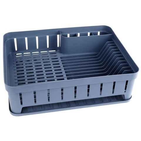 Suszarka do naczyń na naczynia stojąca plastikowa szara 39.5x31x12cm VILDE 229061-S