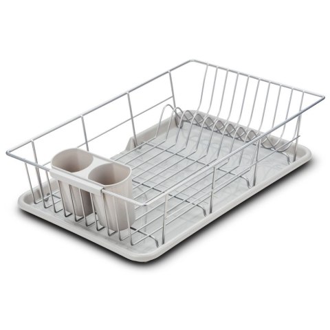 Suszarka do naczyń na naczynia stojąca szara MISTY 48x30x12cm NAVA 10-186-016