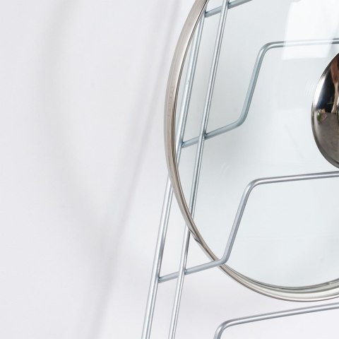 Wieszak uchwyt na pokrywki organizer metalowy VILDE 532051