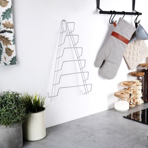 Wieszak uchwyt na pokrywki organizer metalowy VILDE 532051