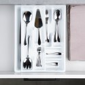 Wkład na sztućce do szuflady szuflad organizer biały 2-poziomowy 38.5x28cm ORION 150745