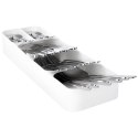 Wkład na sztućce do szuflady szuflad organizer biały 39x11.5cm VILDE 229010-B