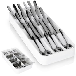 Wkład na sztućce do szuflady szuflad organizer biały 39x17cm VILDE 229011-B