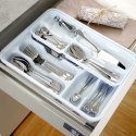 Wkład na sztućce do szuflady szuflad organizer biały 39x30.5cm VILDE 229053
