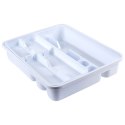 Wkład na sztućce do szuflady szuflad organizer biały 39x30.5cm VILDE 229053