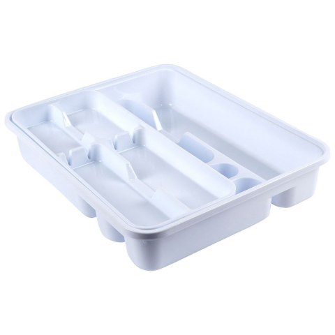 Wkład na sztućce do szuflady szuflad organizer biały 39x30.5cm VILDE 229053