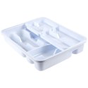 Wkład na sztućce do szuflady szuflad organizer biały 39x30.5cm VILDE 229053