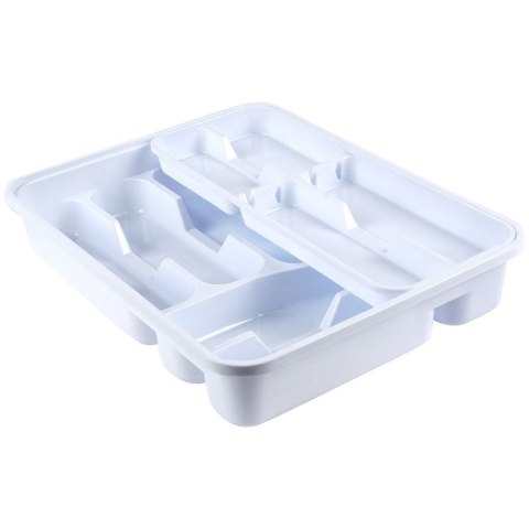 Wkład na sztućce do szuflady szuflad organizer biały 39x30.5cm VILDE 229053