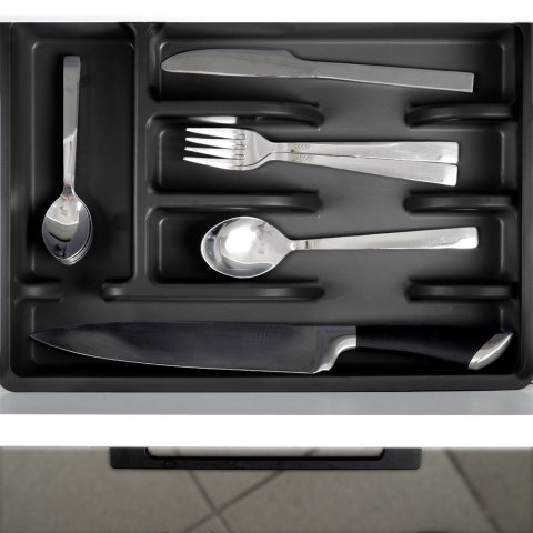 Wkład na sztućce do szuflady szuflad organizer czarny 36x25.5cm VILDE 229048-C