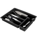 Wkład na sztućce do szuflady szuflad organizer czarny 36x25.5cm VILDE 229048-C